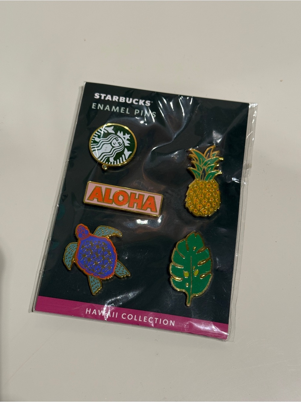 Starbucks Hawaii Collection Enamel Pin Set